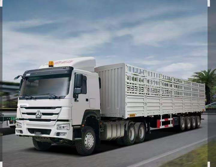 Camion Howo 430 ch avec remorque 4 essieux